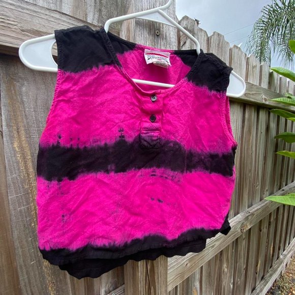 Contempo Casuals Women's Pink and Black Crop-top  Size Medium - Picture 1 of 2